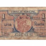 Algemesí (Valencia) 1 Peseta SF (1937) BC