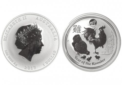Australia 1 Dólar 2017 Año del Gallo PROOF