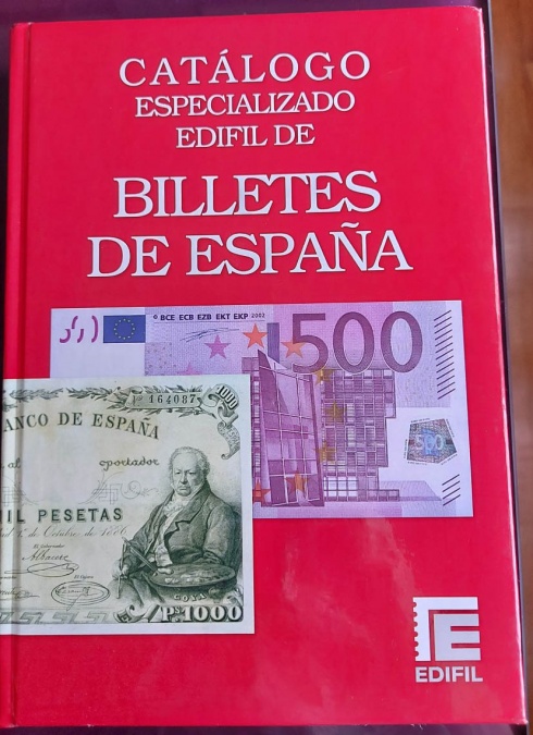 Catálogo especializado Edifil de billetes de España