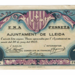 Lleida 1 Peseta 1937 MBC