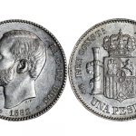 Alfonso XII 1 Peseta 1882*18-82 EBC+