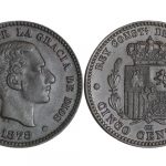 Alfonso XII 5 Céntimos 1878 EBC