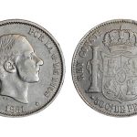 Alfonso XII 50 Centavos de Peso 1881 Manila MBC