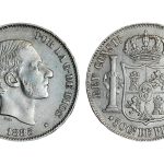 Alfonso XII 50 Centavos de Peso 1885 Manila EBC