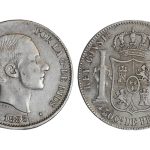 Alfonso XII 50 Centavos de Peso 1883 Manila MBC+