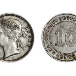 Establecimientos en los Estrechos Reina Victoria 10 Cents 1897 MBC-EBC