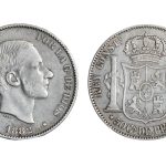 Alfonso XII 50 Centavos de Peso 1882 Manila MBC