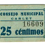 Carlet (Valencia) 25 Céntimos SF (1937) EBC+