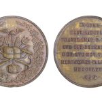 Medalla Asociación de Comerciantes festividad del II Cent. traslado de la Virgen 1867 44mm EBC