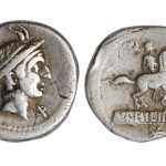 L. Marcius Philippus Denario 113-112 a.C. Roma BC-MBC