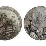 Medalla Exposición Nacional Valencia 1910 Bronce plateado EBC