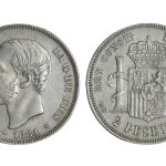 Alfonso XII 2 Pesetas 1881*18-81 MBC+