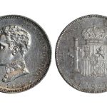 Alfonso XIII 2 Pesetas 1905*19-05 SC-FDC