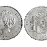 Alfonso XIII 5 Pesetas 1894*18-94 PGV MBC-EBC