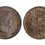 Isabel II 5 Céntimos de Real 1864 Segovia EBC-SC