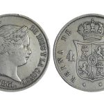 Isabel II 4 Reales 1861 Madrid MBC