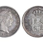 Isabel II 1 Real 1859 Madrid SC-