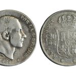 Alfonso XII 20 Centavos 1882 Manila BC-MBC