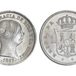 Isabel II 1 Real 1852 Madrid SC-