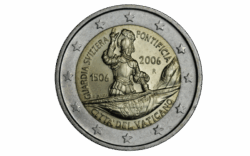 Vaticano 2 € 2006 V Centenario de la Guardia Suiza Pontificia SC