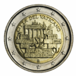 Vaticano 2 € 2014 XXV Aniversario de la caída del muro de Berlín SC