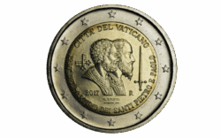 Vaticano 2 € 2017 1950º Aniversario del Martirio de San Pedro y San Pablo SC
