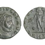 Galerio (a nombre de Licinio) AE2 308-310 d.C. Alejandría EBC-