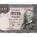 Juan Carlos I 5000 Pesetas 6 Febrero 1976 Sin Serie Capicúa SC