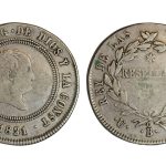 Fernando VII 10 Reales Resellados 1821 Bilbao MBC/MBC-