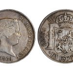 Isabel II 1 Escudo 1868*18-68 Madrid MBC