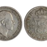 Alfonso XII 10 Centavos de Peso 1882 MBC-