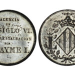Isabel II Medalla 1838 Valencia en el siglo VI de su Restauración por D. Jaime I MBC+