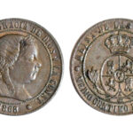 Isabel II 1/2 Céntimo de Escudo 1868 Barcelona EBC
