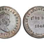 Isabel II Medalla proclamación mayoría de edad El Ferrol Jubia 1 de diciembre de 1843 MBC+