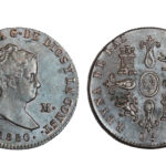 Isabel II 4 Maravedís 1850 Jubia EBC-/EBC