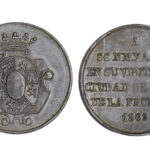 Isabel II Medalla visita a Jerez de la Frontera 1862 MBC+