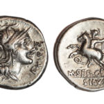 M. Sergio Silo Denario 116-115 a.C. Roma MBC+/MBC