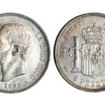 Alfonso XII 5 Pesetas 1885*18-87 MSM SC