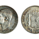 Alfonso XII 1 Peseta 1885*18-85 MSM BC+