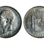 Alfonso XII 5 Pesetas 1885*18-85 MSM EBC