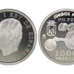 España 1.000 Pesetas 2000 Juegos Paralímpicos- atletismo en silla de ruedas PROOF