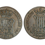 Isabel II 6 Cuartos 1841 Barcelona MBC+