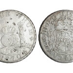 Carlos III 8 Reales 1770 México MF Resellos orientales MBC-