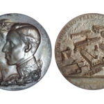 Alfonso XIII y Victoria Eugenia Medalla Exposición Hispano-Francesa Zaragoza 1908 EBC