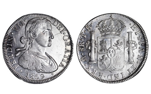 Fernando VII 8 Reales 1809 México TH Acuñación floja EBC+