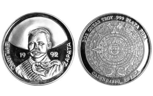 Emiliano Zapata 2 Onzas 1992 PROOF