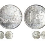 3 medallas Conmemorativas del Centenario de la Peseta 1869-1969 SC