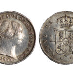 Isabel II 1 Real 1855 Sevilla Golpec. EBC-SC