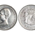 Alfonso XIII 5 Pesetas 1889 *18-89 Rayitas de limpieza EBC