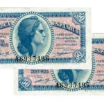 Pareja correlativa 50 Céntimos 1937 Serie A EBC